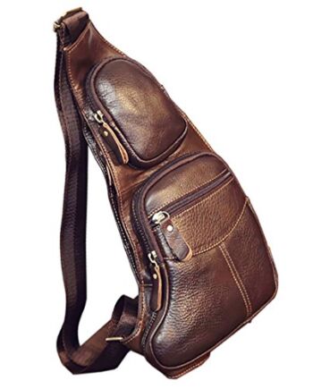 Xieben Vintage skórzana torba na ramię typu crossbody, dla mężczyzn, kobiet, podróż, na zewnątrz, plecak na ramię, na co dzień