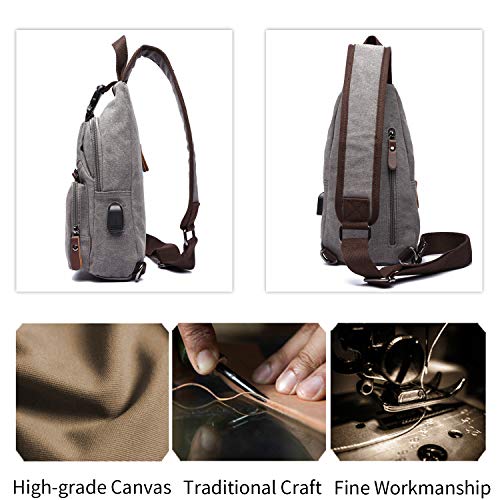 FANDARE Moda Męska Torba na Klatkę Piersiową, Torba na Ramię, Torba na - obrazek 5