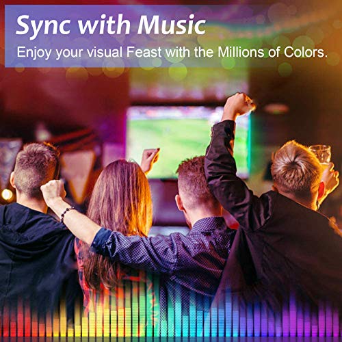 Taśmy LED WiFi 20M / 65,6Ft, LUXONIC Smart RGB LED Stripes Zmiana kolo - obrazek 4