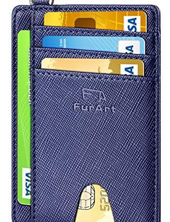 FurArt Smukłe, Minimalistyczne Etui na Karty Kredytowe, Portfel Z blokadą RFID, 7 Przegródek, dla Mężczyzn i Kobiet