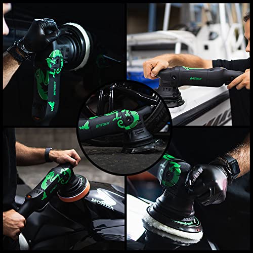 BATOCA 700W Auto Polerka Mimośrodowa,6 Prędkości Zmienna Prędkość,Losowa Ścieżka 21mm,Polerka Rotacyjna,Szlifierka i Polerka,Bogate Akcesoria,Personalizacja (1000-3800 obr/min, Średnica Tarczy 150mm) - obrazek 7