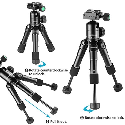 Neewer 10089287 Ministatyw i Torba, 50 cm Czarny - obrazek 4