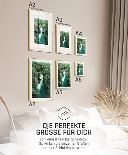 BLCKART Zestaw dwustronnych plakatów klasy premium, motywy natury, dekoracja do salonu, M (4 x A4, 2 x A5), bez ramki, Exotic Dream - obrazek 4