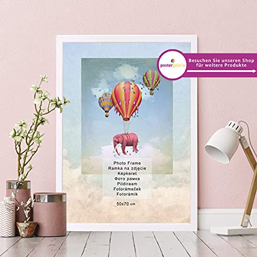 Postergaleria | Ramka na zdjęcia, drewniana, biała | 50x70 cm - obrazek 7