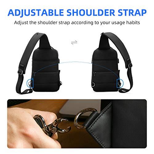 Muzee Torba na ramię, wodoodporny plecak typu crossbody, plecak z zabe - obrazek 3