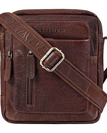 STILORD 'Jamie' skórzana torba mêska torba na ramiê ma³a Vintage Messe