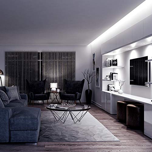 LE Taśma LED 12 V 5 m samoprzylepna, IP65, wodoodporna, 300 sztuk 2835 LED, 6000 kelwinów, 1200 lumenów, zimna biel, taśma LED, taśma typu "zrób to sam", elastyczna taśma do wnętrz, kuchni, itp - obrazek 3