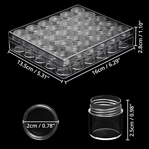 Kurtzy przezroczyste plastikowe pudełko do przechowywania z 30 słoikam - obrazek 7