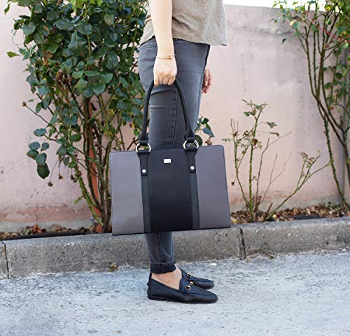 David Jones - Damska Duża Torebka - Torba Tote Shopper Skórzana PU - K - obrazek 6