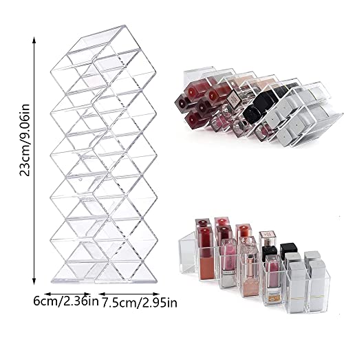 Organizer na pomadki do ust, akrylowy, stojak na pomadki, pionowy stojak na pomadki, kosmetyki, błyszczyk do ust - obrazek 8