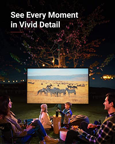 Anker NEBULA kapsułka, inteligentny mini projektor Wi-Fi, czarny, przenośny projektor 100 ANSI lumenów, głośnik 360°, projektor filmowy, obraz 100 cali, 4-godzinny czas odtwarzania wideo, schludny projektor, rozrywka w domu - obrazek 4