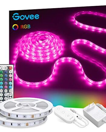 Taśma LED Govee 10m, Taśma LED RGB 2 rolki po 5m, Taśma LED zmieniająca kolor z pilotem IR, do oświetlenia domu, imprezy, kuchni
