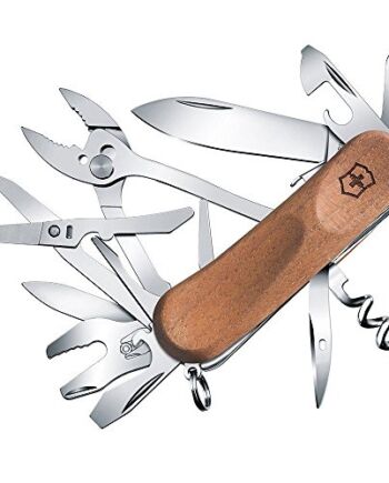 Victorinox 25221S63 Evolution Wood S557 scyzoryk szwajcarski armia wielofunkcyjna, 19 funkcji, ostrze, ergonomiczne wagi, drewno, średnia/50 mm