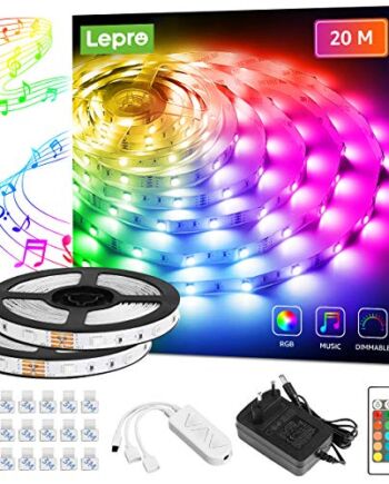 Lepro Taśma LED 20 m (2 x 10 m), łańcuch świetlny z pilotem zdalnego s