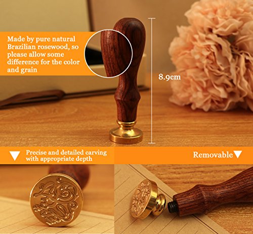 Absofine Zestaw do lakowania, pieczęci i wosk, styl vintage, z łyżką i świeczkami, w pudełku prezentowym - obrazek 9