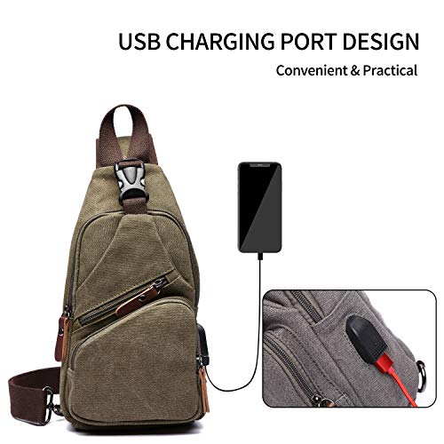 FANDARE Moda Męska Torba na Klatkę Piersiową, Torba na Ramię, Torba na - obrazek 6