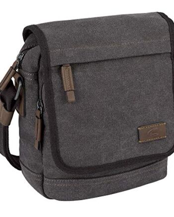 camel active Molina męska torba na ramię z zamkiem błyskawicznym, Niebieski, 28x10x26, na co dzień