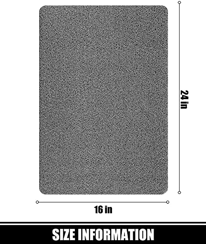 Bingobang Maty łazienkowe, antypoślizgowa, mata prysznicowa, gumowa, 60 x 40 cm, bardzo miękka, odporna na pleśń, można prać w pralce, do podłogi w łazience, wanny (szara) - obrazek 3