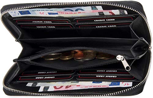 styleBREAKER 02040115 Portfel damski z metalowymi wycięciami w kształc - obrazek 2