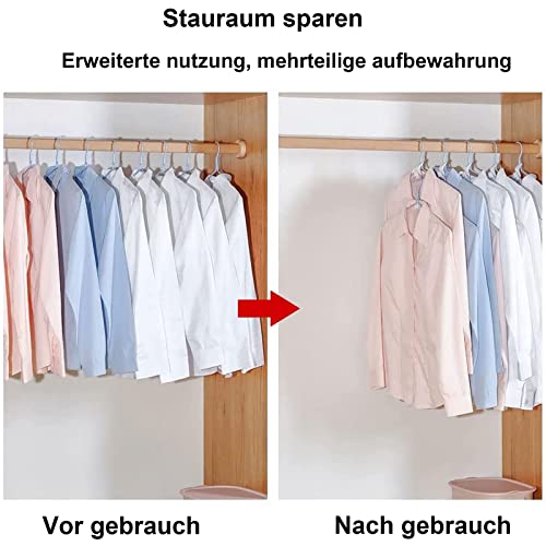 Catelves 36 sztuk wieszaków na ubrania, wieszaki na ubrania, oszczędzające miejsce, wieszaki na ubrania, mini haczyki, do szafy na ubrania, szafy na ubrania, garderoby (czarno-białe) - obrazek 2