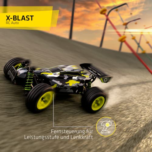OVERMAX X-Blast zdalnie sterowany samochód RC Car, 4x4, prędkość 45 kmh, zasięg 100 m, oświetlenie LED, niezależne zawieszenie, duże wymiary pojazdu - obrazek 4