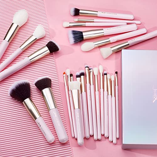 Jessup 25 profesjonalnych pędzli do makijażu, do podkładu, cieni do po - obrazek 5