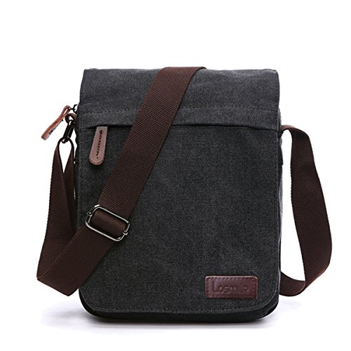 LOSMILE Płócienne torby na ramię, męska torba listonoszki, Torby na la