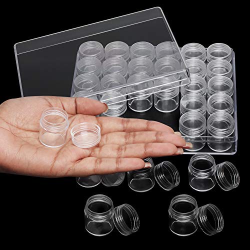 Kurtzy przezroczyste plastikowe pudełko do przechowywania z 30 słoikam - obrazek 6