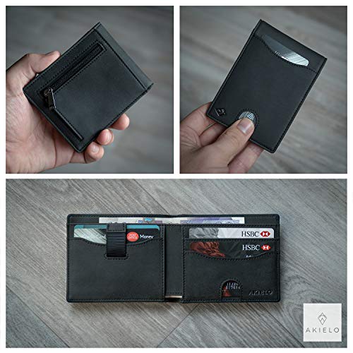 portfel - męski portfel dwukrotnie z zakładką - portfel kart blokujący - obrazek 7