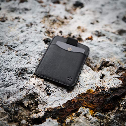 Portfel - wąski i minimalistyczny męski portfel na karty - blokowanie - obrazek 3