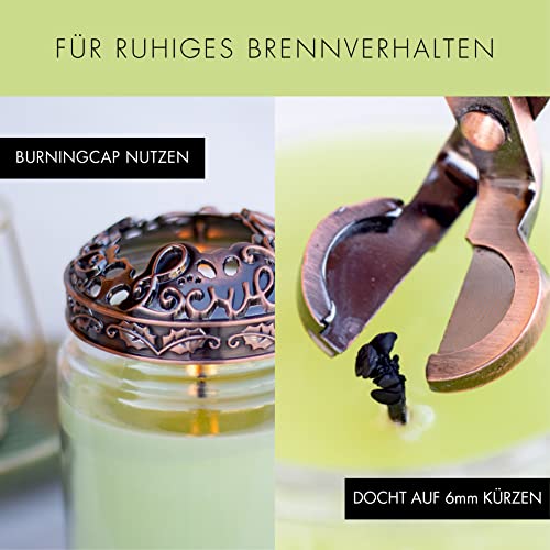 Woodbridge Świeca zapachowa w słoiku | duża świeca zapachowa z pokrywką | długi czas palenia (130 h) | Over The Rainbow (565 g) | świeca zapachowa z 2 knotami | niebieska świeca zapachowa świeczka świeczka świeża - obrazek 2