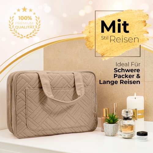 BOACAY Duża Wisząca Kosmetyczka Podróżna dla Kobiet i Dziewcząt, Organ - obrazek 2