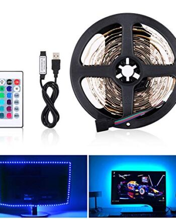 Taśma Led RGB 3M Taśma Do Podświetlania TV LED 90LED 5V SMD 5050, Polaryzacja Usb Zestaw Oświetlenia Led Tv Led, Pilot Ir Z Telewizorem Na Podczerwień I Monitorem PC