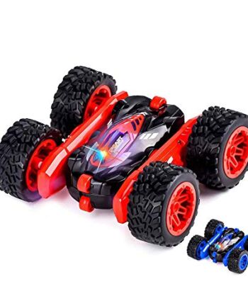 Aandyou zdalnie sterowany samochód 1/28 High Speed RC auto 4WD 2,4G RC Stunt auto wyścigowe samochód wyścigowy obracany o 360 stopni, wytrzymały, zwrotny samochód wyścigowy wyczynowy dla dzieci