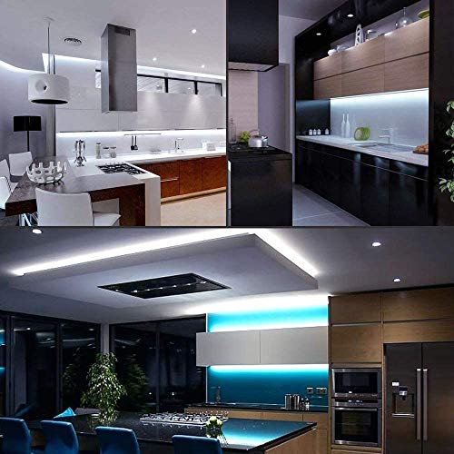 LE Taśma LED 12 V 5 m samoprzylepna, IP65, wodoodporna, 300 sztuk 2835 LED, 6000 kelwinów, 1200 lumenów, zimna biel, taśma LED, taśma typu "zrób to sam", elastyczna taśma do wnętrz, kuchni, itp - obrazek 6