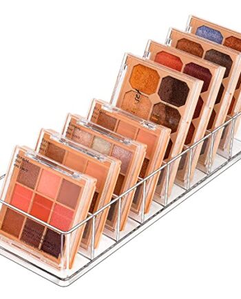 JessLab Organizer do Szuflad, 8-Komorowy Akrylu Organizer do Makijażu Przechowywania Kosmetyków Ekspozycyjne Biżuterii na Biurko Szafa Łazienka Próżnośći Blat, Przezroczysty