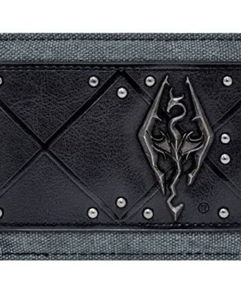 Elder Scrolls Logo 3D Skyrim Portfel Portmonetka Czarny