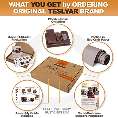 Drewniany telefon stacja dokująca uchwyt na klucze portfel stojak zega - obrazek 3