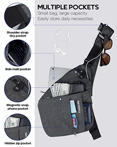 Waterfly Torba na ramię torba na klatkę piersiową lekkie torby na rami - obrazek 4