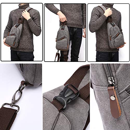 FANDARE Moda Męska Torba na Klatkę Piersiową, Torba na Ramię, Torba na - obrazek 4