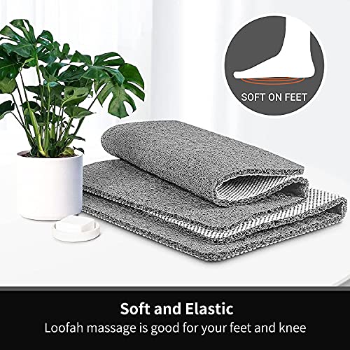 Bingobang Maty łazienkowe, antypoślizgowa, mata prysznicowa, gumowa, 60 x 40 cm, bardzo miękka, odporna na pleśń, można prać w pralce, do podłogi w łazience, wanny (szara) - obrazek 4