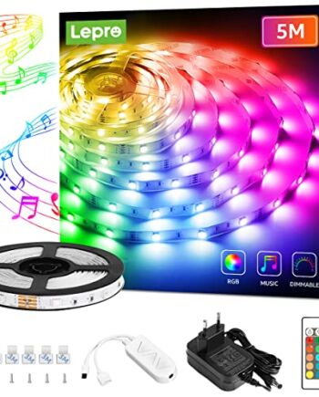 Lepro MagicColor taśma LED 5 m, łańcuch świetlny z pilotem zdalnego st