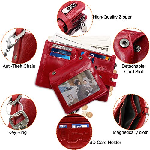 Portfel damski skórzany portfel damski blokujący RFID portfel damski m - obrazek 5