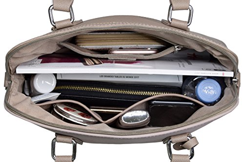 David Jones - Damska Bugatti Torebka - Bowling Torba Skórzana PU - Tot - obrazek 3