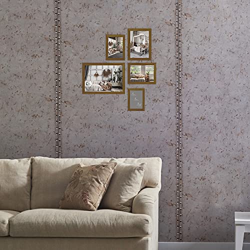 HAES DECO - Ramka na zdjęcia o wyglądzie drewna 30x40 Chester Brown - na 1 zdjęcie w formacie 30x40 - ramka portretowa z mocowaniem do ściany - wymienna rama/ramka portretowa - SP14040 - obrazek 6