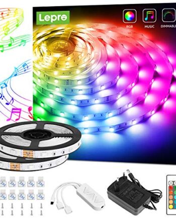 Lepro Taśma LED 10 m (5 m x 2), łańcuch świetlny z pilotem zdalnego st