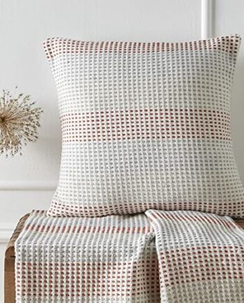 Appletree Loft - Reva - poduszka wypełniona 100% bawełny z recyklingu - 43 x 43 cm w papryce