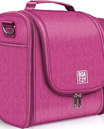 BOACAY Bardzo Duża Wisząca Kosmetyczka Podróżna dla Kobiet i Mężczyzn,