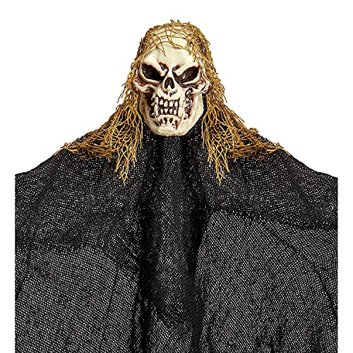 Widmann 10032 10032-Sensenmann, 50 cm, dekoracja, dekoracja, duch, przerażający, horror, Halloween, impreza tematyczna, wielokolorowa, rozmiar uniwersalny - obrazek 3