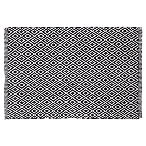 Sealskin Trellis Dywanik Łazienkowy, Czarny, 90 X 60 cm